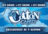 Blue Cotton Candy 7-11 Icy Drink