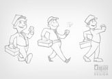 Homestead Character Rough Concept Sketches