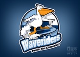 Pacific Rim Waveriders Logo Design