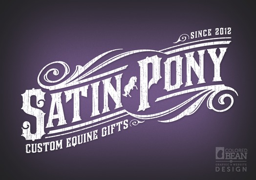 Satin Pony Custom Equine Gifts Logo Design